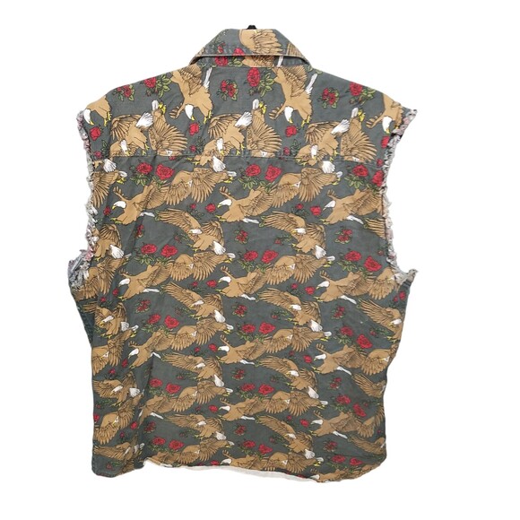 Black Canyon Outfitters Mens Sz 2XL Multicolor Birds Vest Jacket - Picture 10 of 10